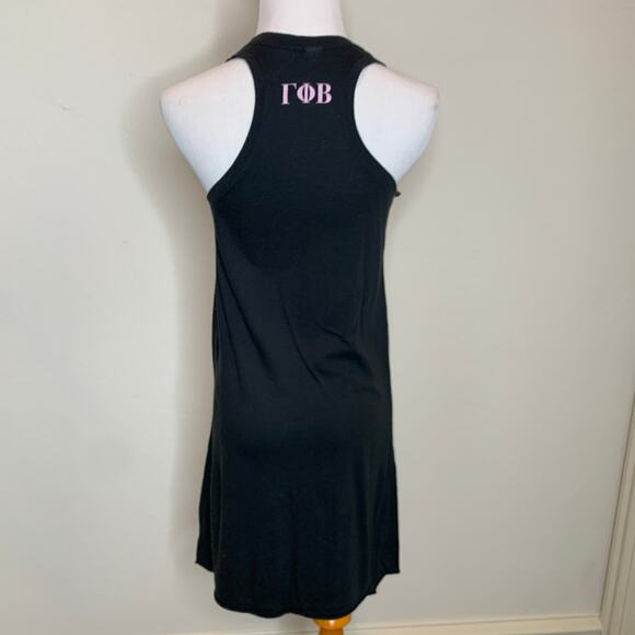 Black Pink Work Week Tank Dress Crescent Moon Small Pajamas - Picture 2 of 8